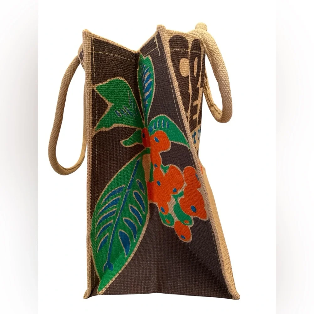 Trader Joe’s 1967 Pasadena Coffee Beans Jute Tote Bag